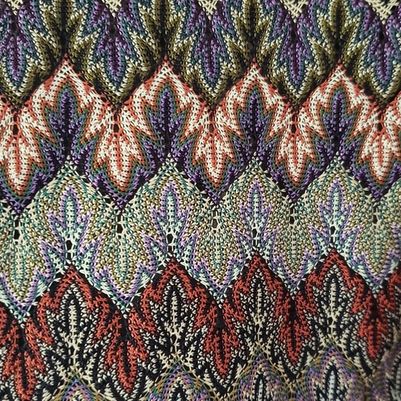 Eliza J Dress 12 Short Sleeve Bohemian Aztec Office Career Academic Crochet Knit - Picture 5 of 11